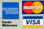 We Accept MC, Visa, & American Express